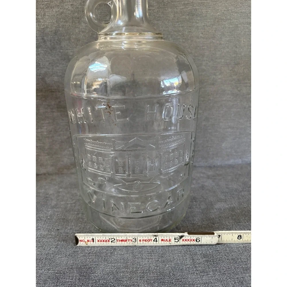 Vintage Antique White House Vinegar 1 Gallon Handled‎ Jug Bottle